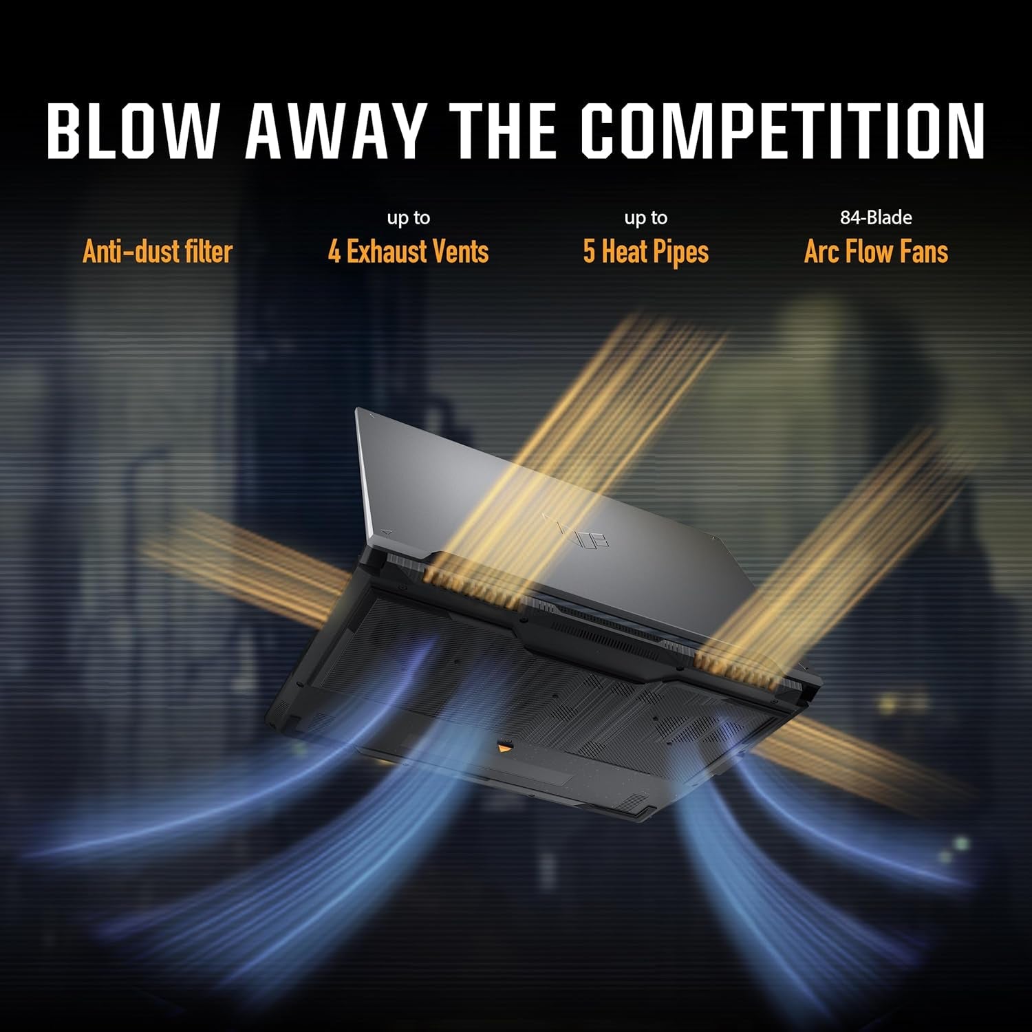 ASUS TUF Gaming F16 Gaming Laptop, 16” FHD+ 144Hz Ips-Level 16:10 Display, Intel® Core™ 5 210H, NVIDIA® Geforce RTX™ 4050, 16GB DDR5, 512GB Pcie Gen4 SSD, Wi-Fi 6, Win11 Home, FX607VU-SS53
